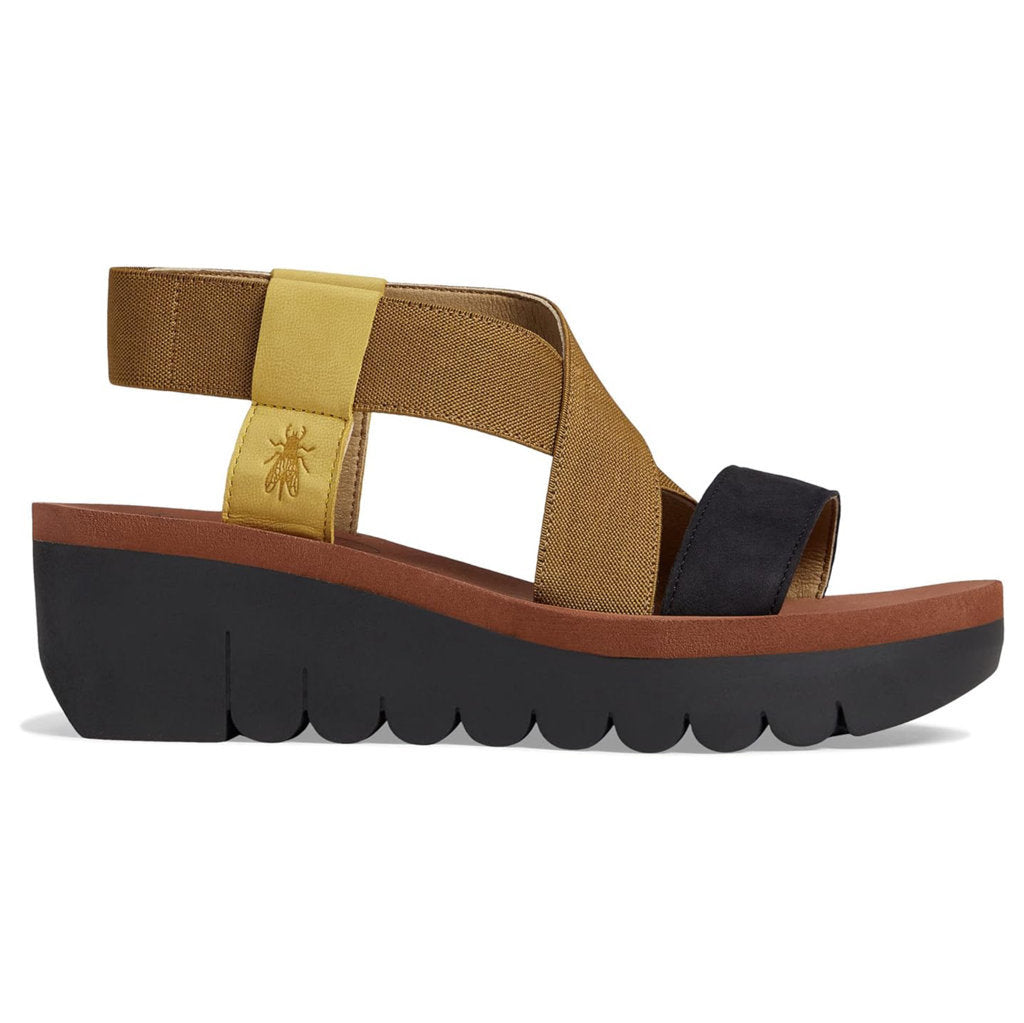 Fly London YABI922FLY Leather Womens Sandals#color_yellow camel brick