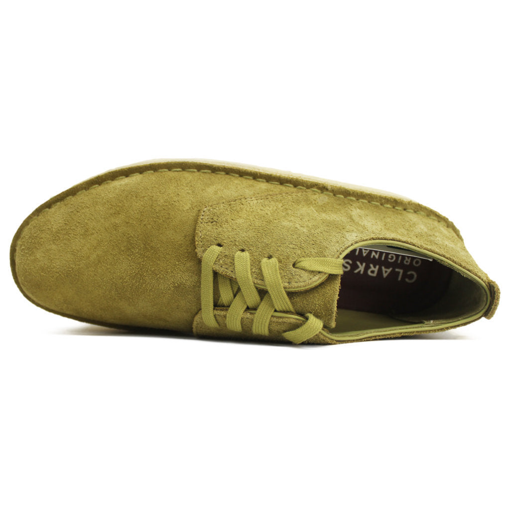 Clarks Originals Coal London Suede Mens Shoes#color_mid green