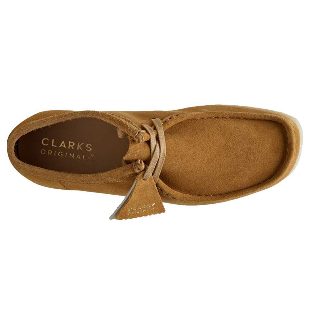 Clarks Originals Wallabee Nubuck Leather Women's Shoes#color_oakmoss