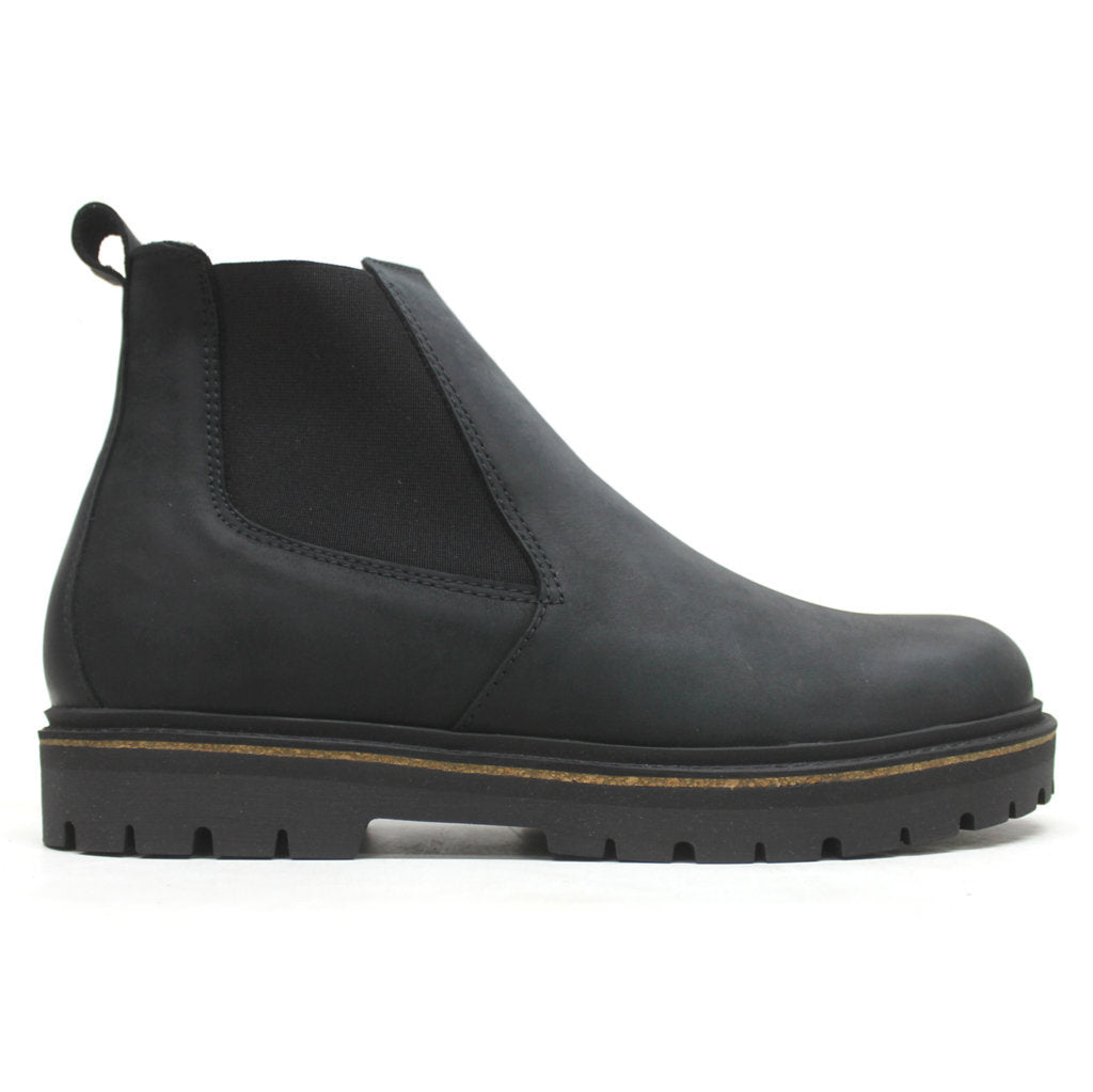 Birkenstock Stalon II Nubuck Leather Unisex Boots#color_black