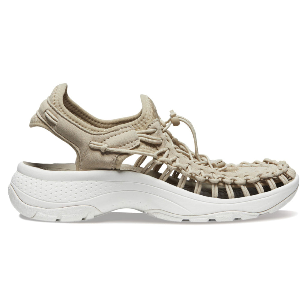 Keen UNEEK Astoria 2-Cord Women's Wedge Sandals#color_safari star white