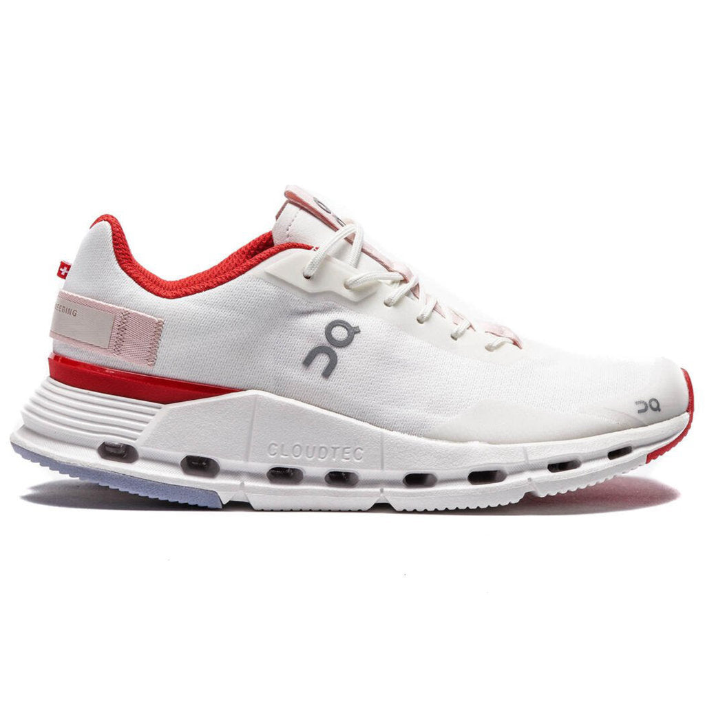 On Running Cloudnova Form Textile Men's Low-Top Trainers#color_white red