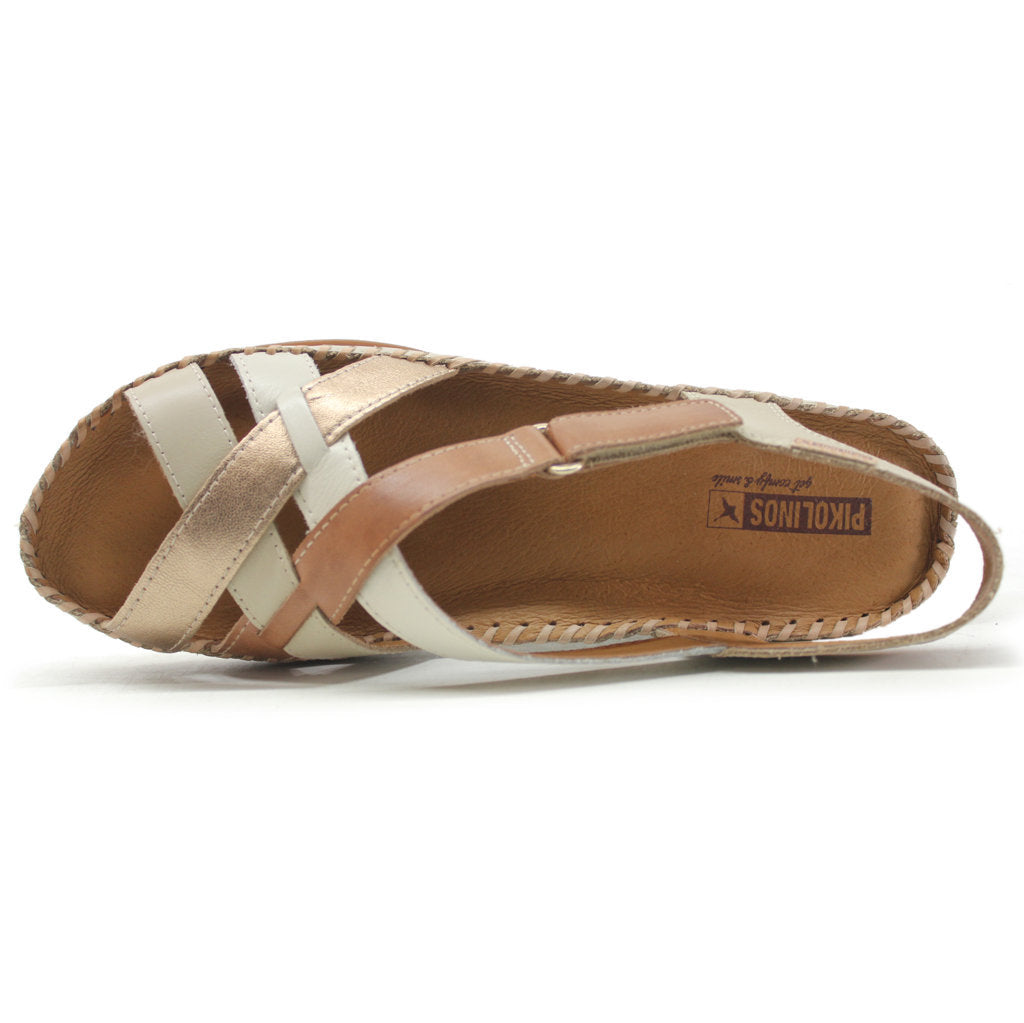 Pikolinos Cadaques W8K-0741C2 Leather Womens Sandals#color_marfil