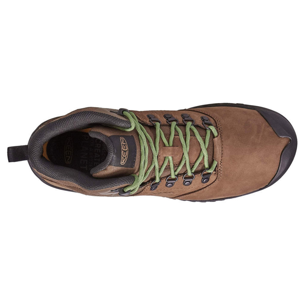 Keen NXIS Explorer Mid Waterproof Nubuck Leather Men's Lightweight Hiking Boots#color_bison campsite
