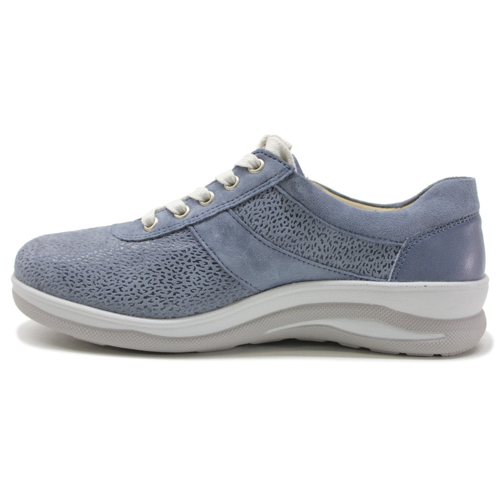 Fidelio Haley Leather Women's Low-top Zip & Lace Shoes#color_blue haze