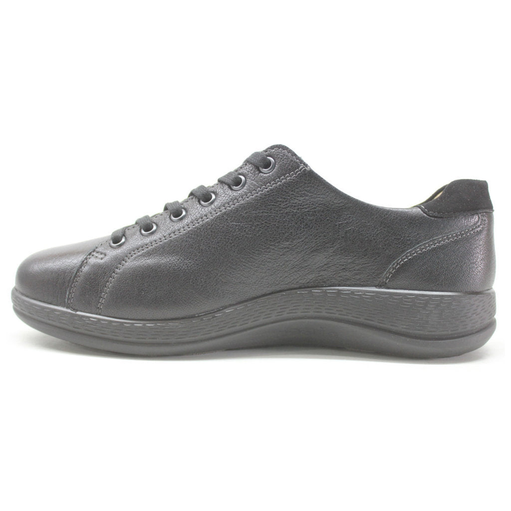 Fidelio Holiday Leather Women's Low-top Zip & Lace Shoes#color_black