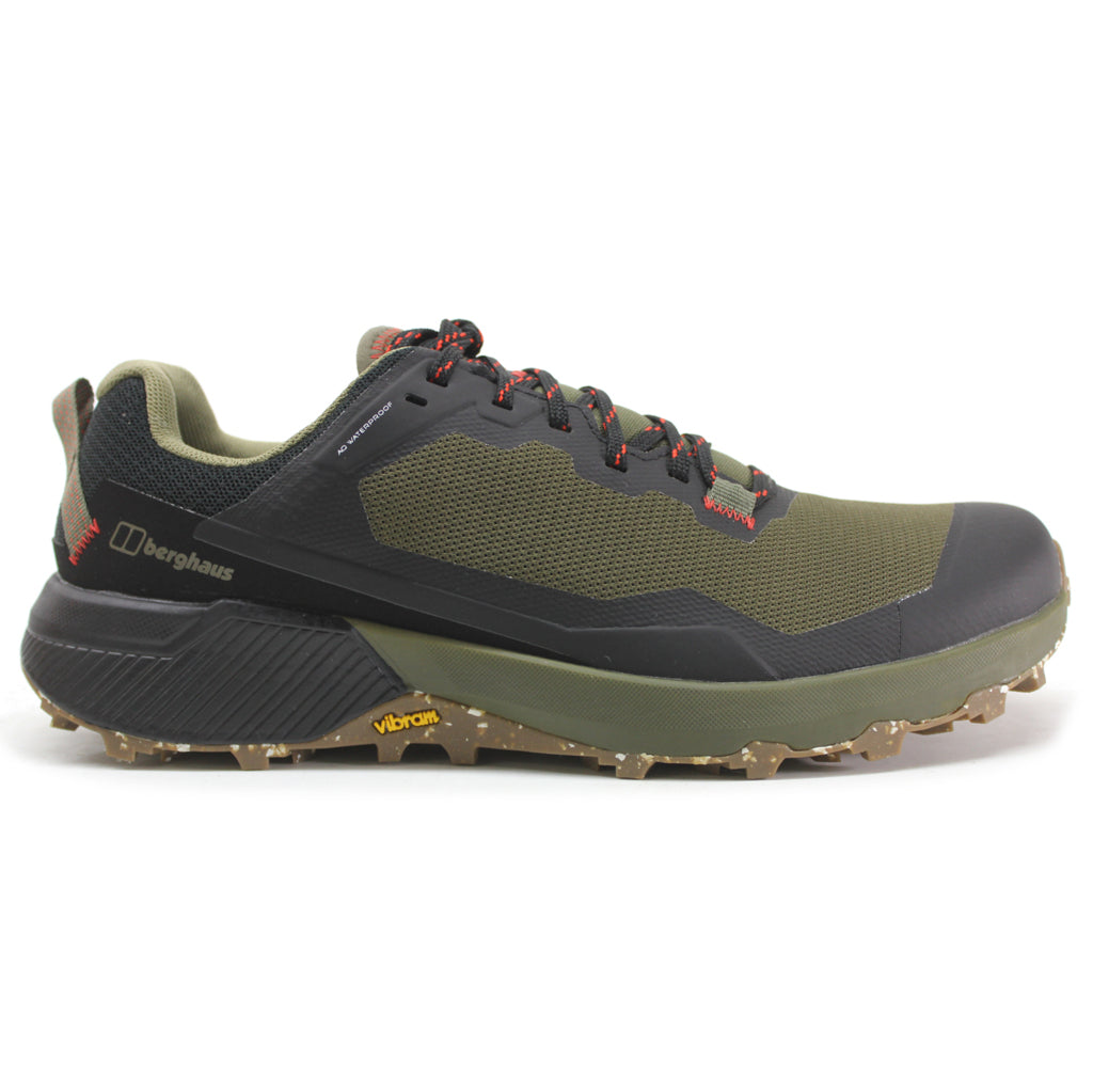 Berghaus Revolute Active Shoe Synthetic Textile Men's Trail Running Shoes#color_black dark green