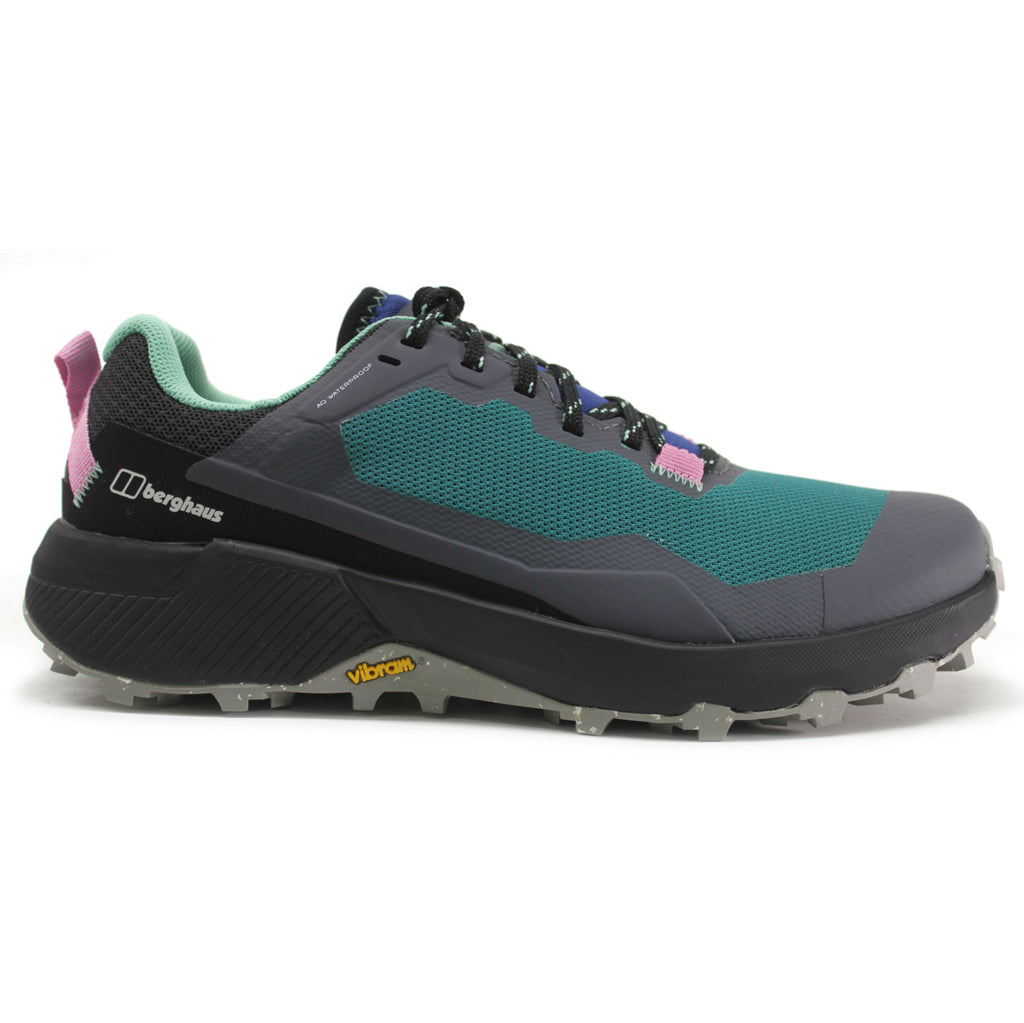Berghaus Revolute Active Shoe Synthetic Textile Women's Trail Running Shoes#color_black dark turquoise