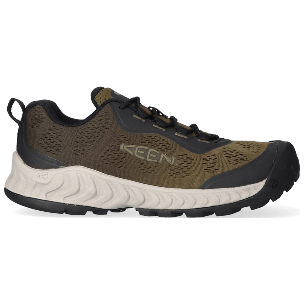 Keen NXIS Speed Water Resistant Synthetic Textile Men's Lightweight Hiking Trainers#color_military olive ombre