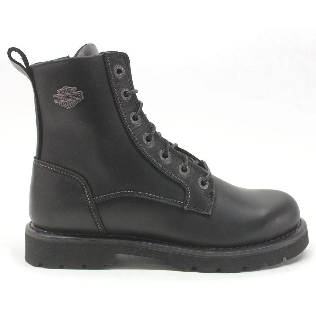 Harley Davidson Hannon Full Grain Leather Men's Riding Boots#color_black