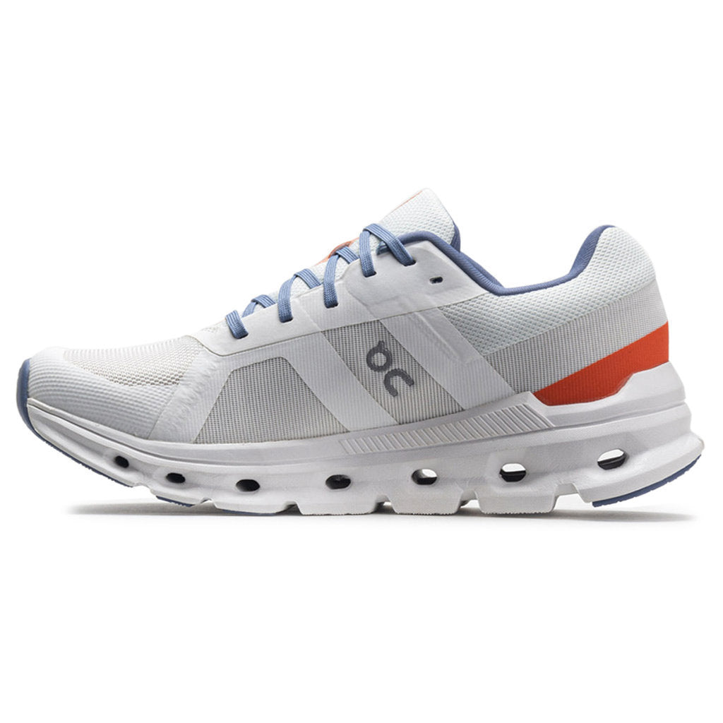 On Running Cloudrunner Textile Women's Low-Top Trainers#color_undyed white flame white