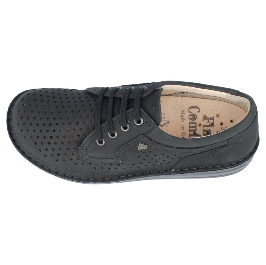 Finn Comfort Baden Leather Mens Shoes#color_black