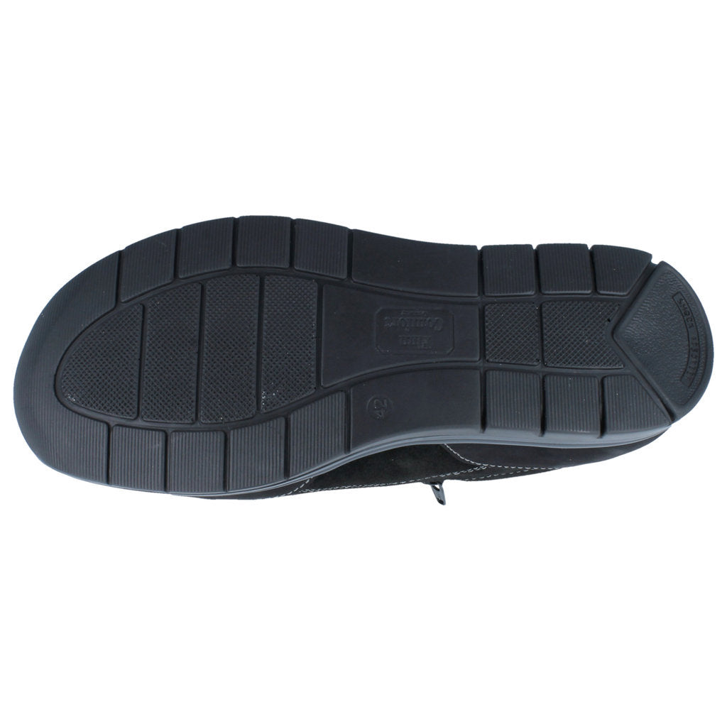 Finn Comfort Osorno Nubuck Leather Men's Wide Shoes#color_black