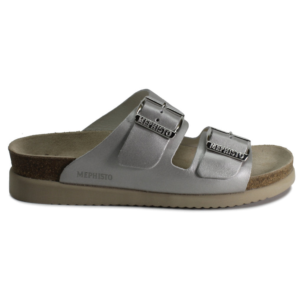 Mephisto Hester Smooth Leather Womens Sandals#color_silver
