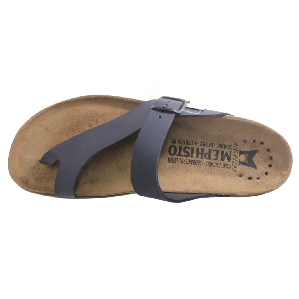 Mephisto Niels Smooth Leather Mens Sandals#color_navy