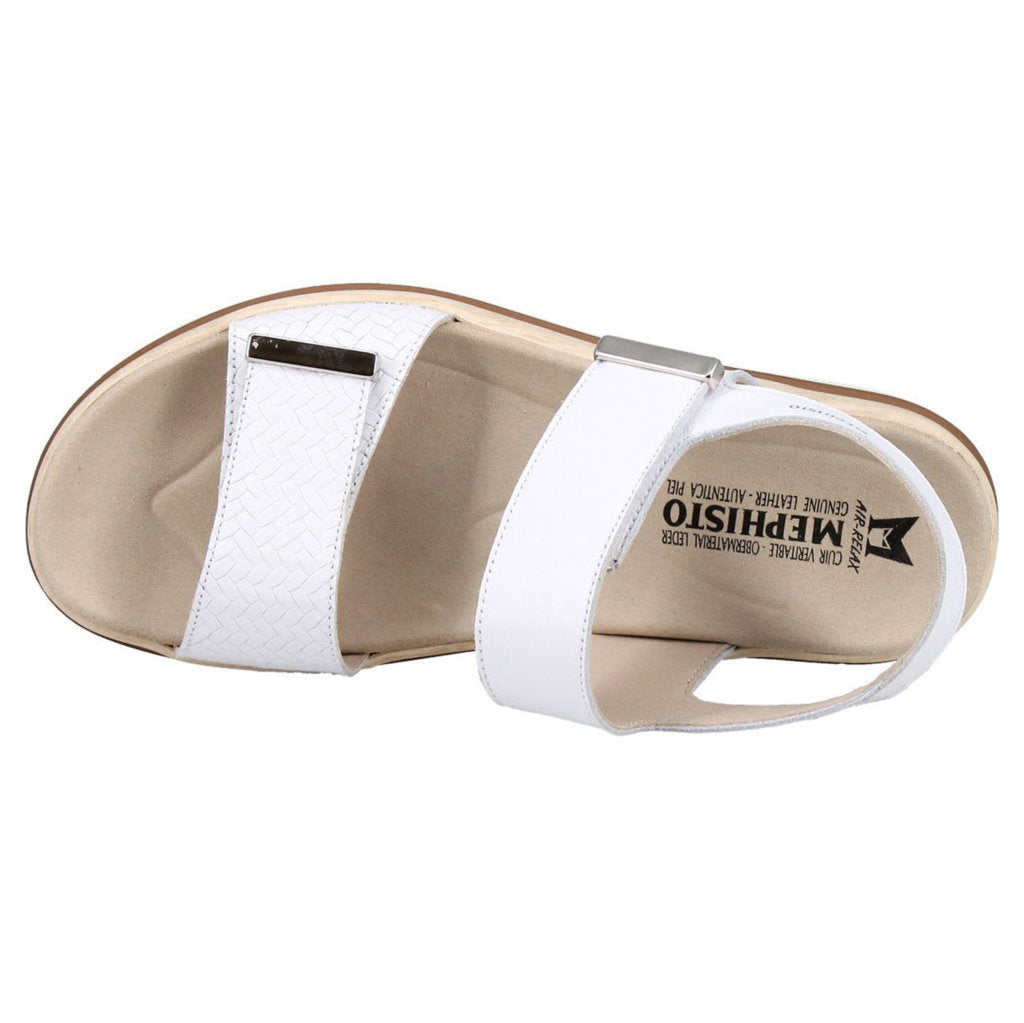 Mephisto Dominica Leather Womens Sandals#color_white