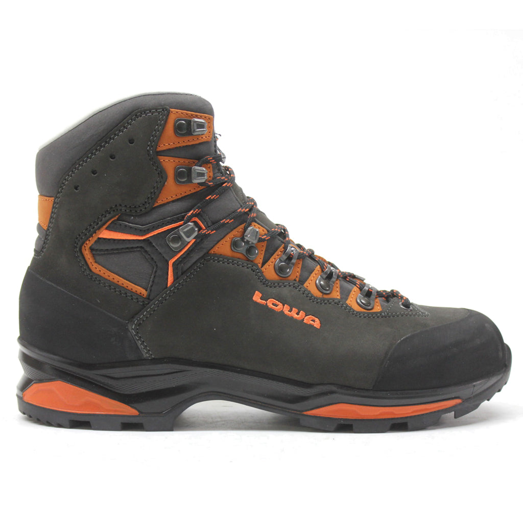 Lowa Camino Evo II Nubuck Men's Waterproof Hiking Boots#color_anthracite orange