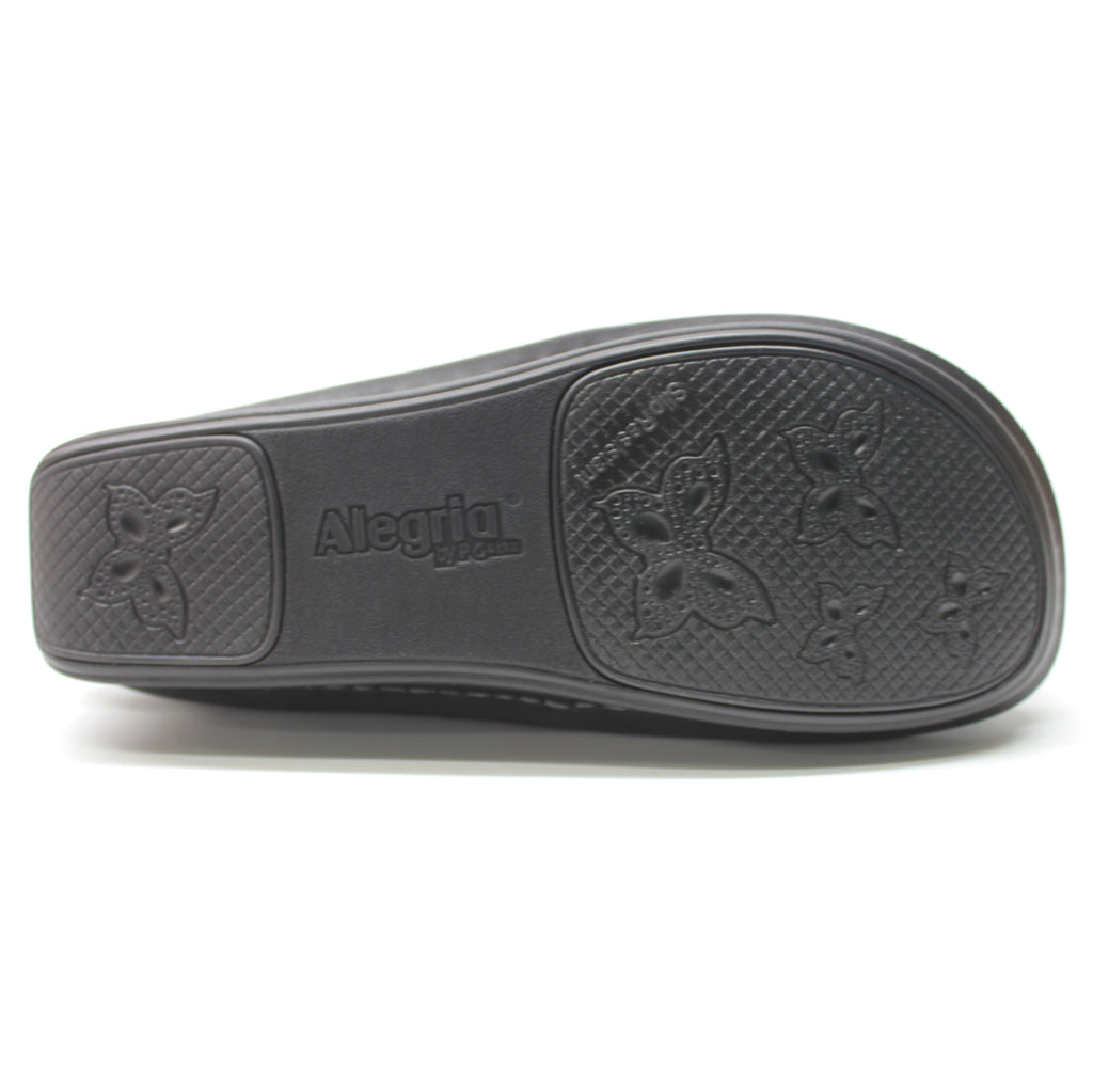 Alegria Debra Leather Women's Slip-on Shoes#color_oiled ash