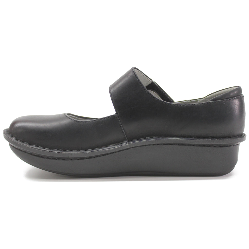 Alegria Paloma Mary Jane Leather Women's Professional Shoes#color_oiled black