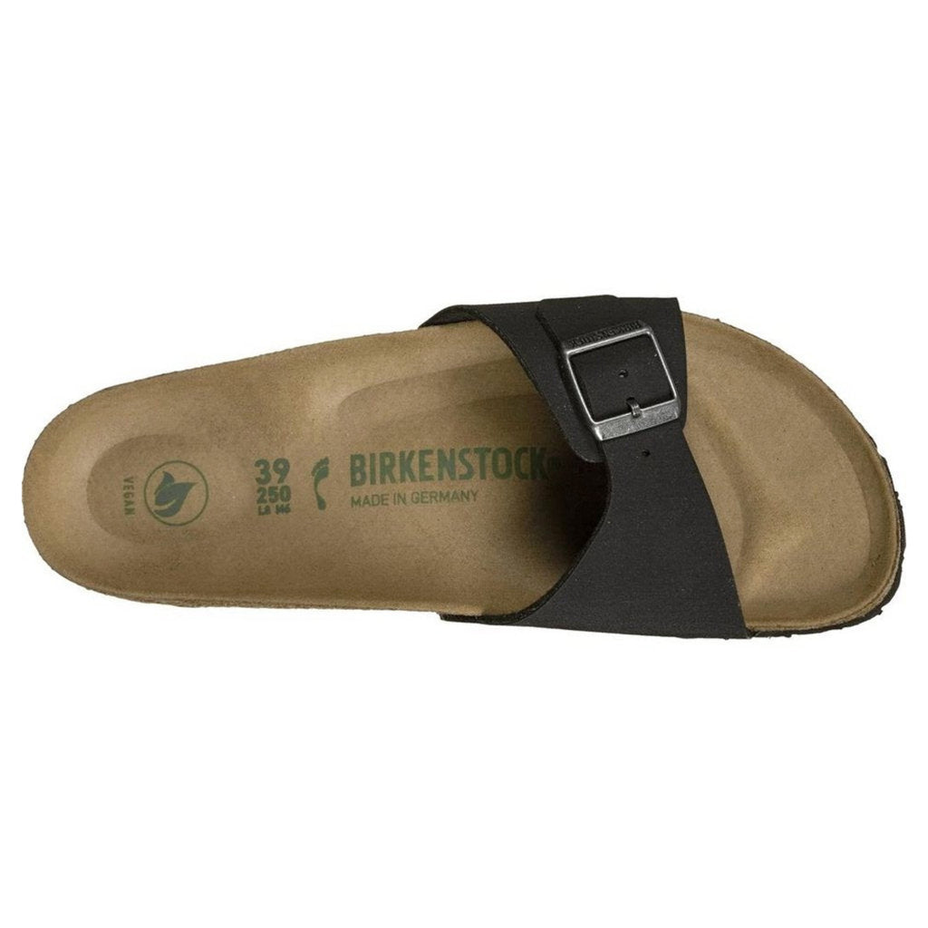 Birkenstock Madrid BS Birko Flor Nubuck Unisex Slip-on Sandals#color_black