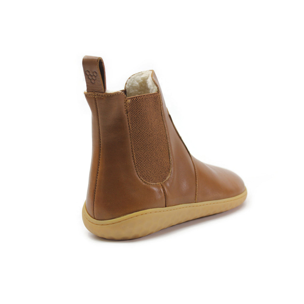 Vivobarefoot Geo Win Leather Women's Chelsea Boots#color_tan