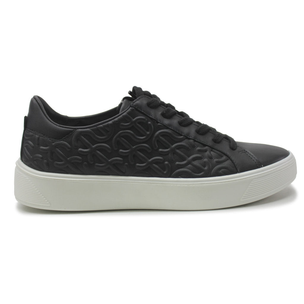 Ecco Street Tray Leather Women's Trainers#color_black