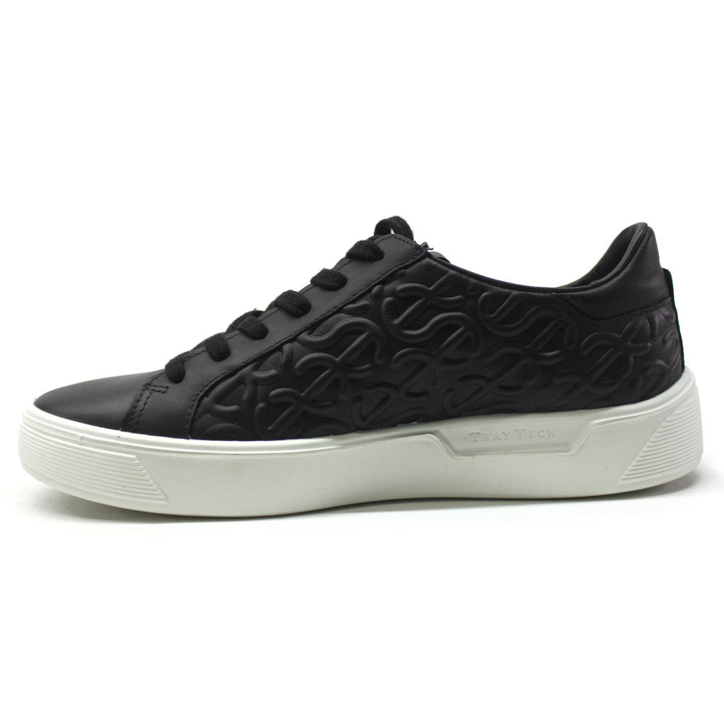 Ecco Street Tray Leather Women's Trainers#color_black
