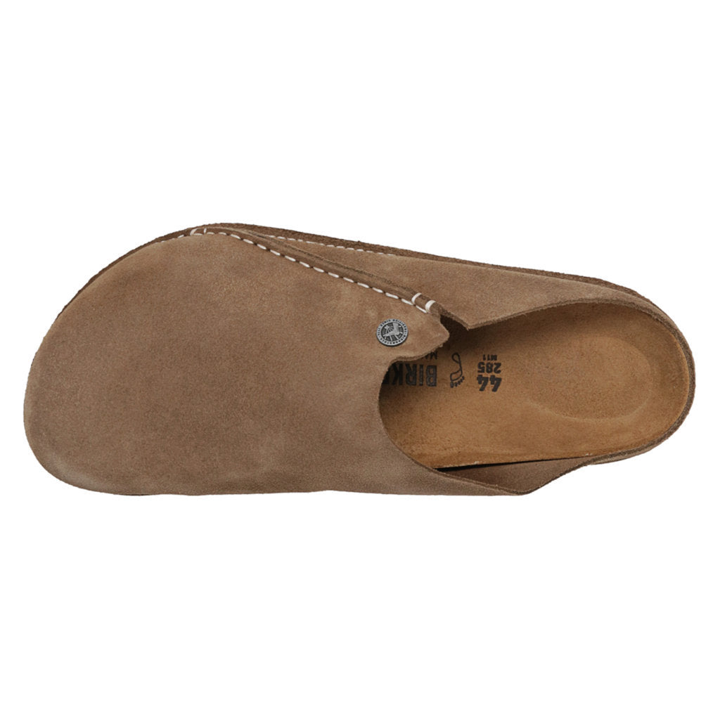 Birkenstock Zermatt Premium Suede Leather Unisex Sandals#color_gray taupe