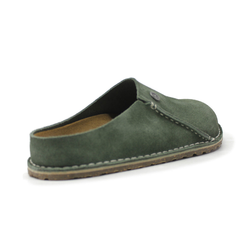 Birkenstock Zermatt Premium Suede Leather Unisex Sandals#color_thyme