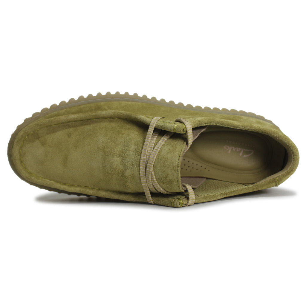 Clarks Torhill Lo Suede Mens Shoes#color_light olive