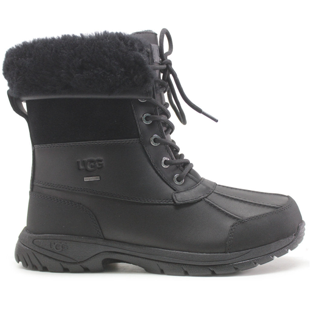 Ugg Butte Leather Synthetic Mens Boots#color_black