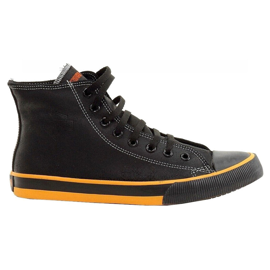 Harley Davidson Nathan Leather Men's Casual Trainers#color_black