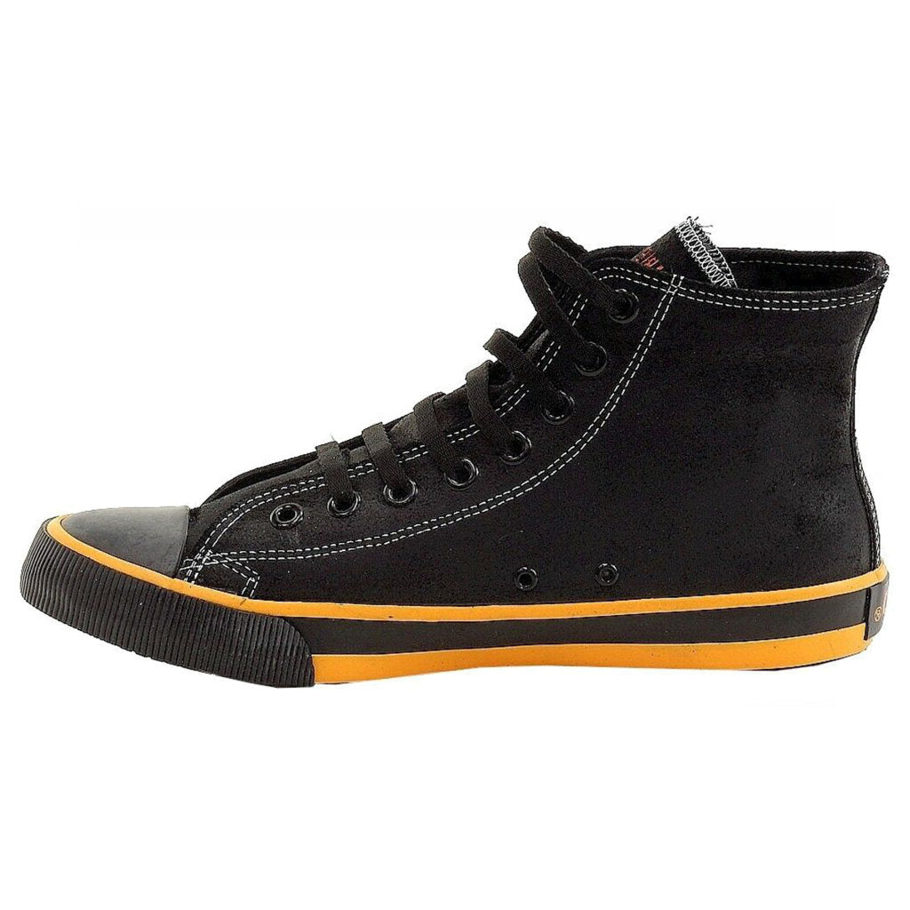 Harley Davidson Nathan Leather Men's Casual Trainers#color_black