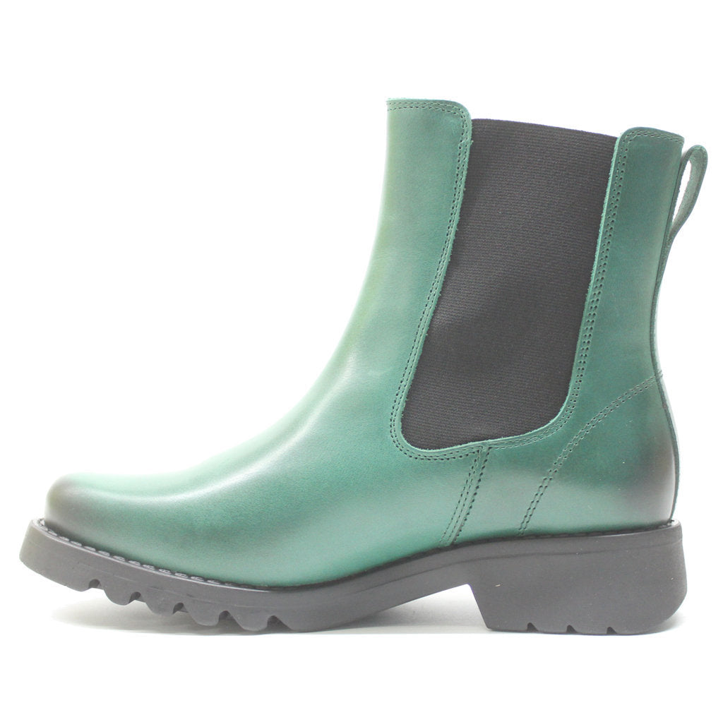 Fly London Rope978Fly Rug Leather Women's Chelsea Boots#color_shamrock green