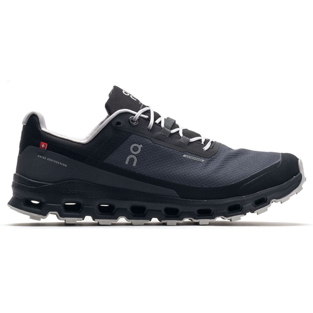 On Cloudvista Waterproof Textile Synthetic Womens Trainers#color_eclipse black