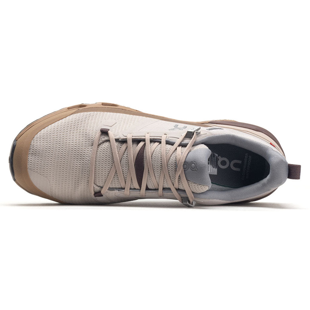 On Cloudwander Waterproof Textile Synthetic Mens Trainers#color_pearl root