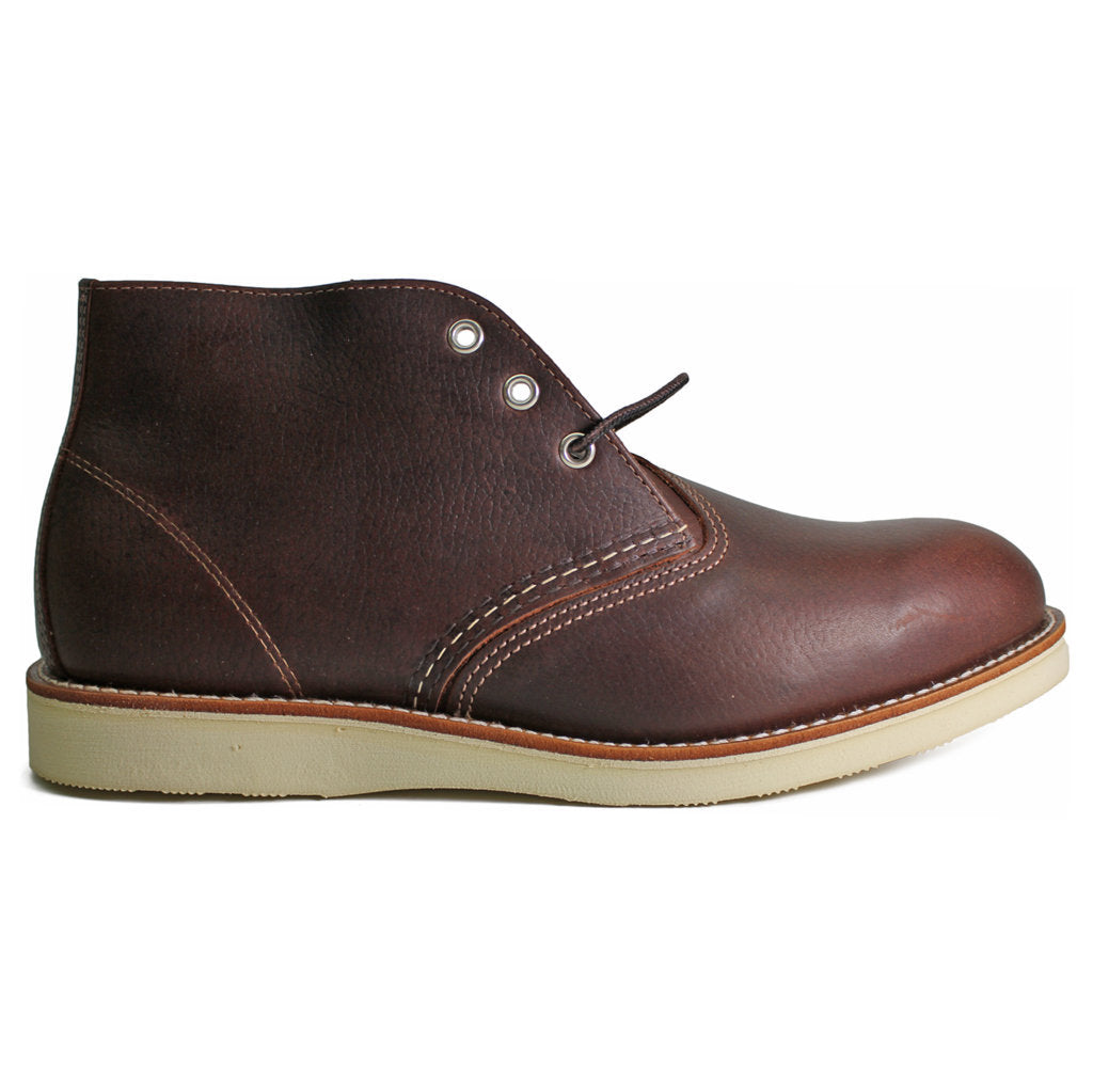 Red Wing Chukka Full Grain Leather Mens Boots#color_dark brown