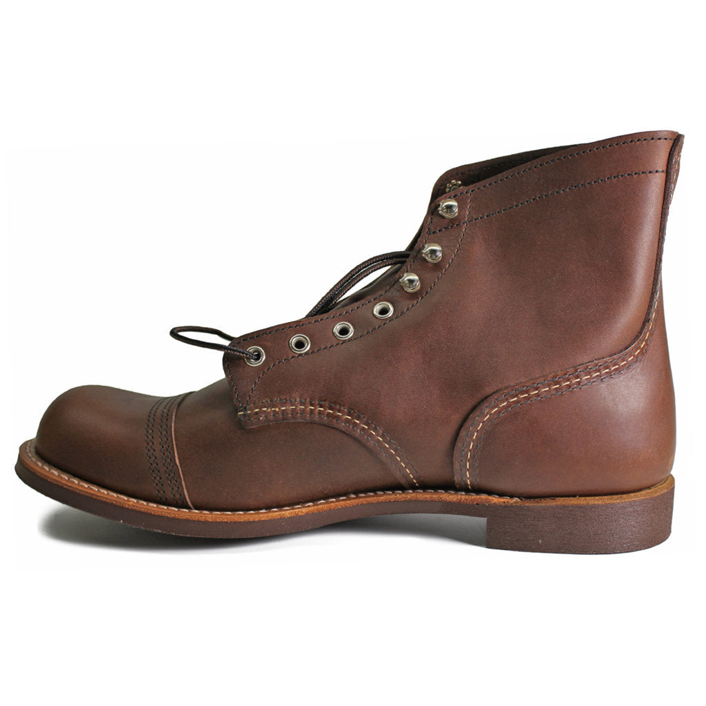 Red Wing Iron Ranger Full Grain Leather Mens Boots#color_amber