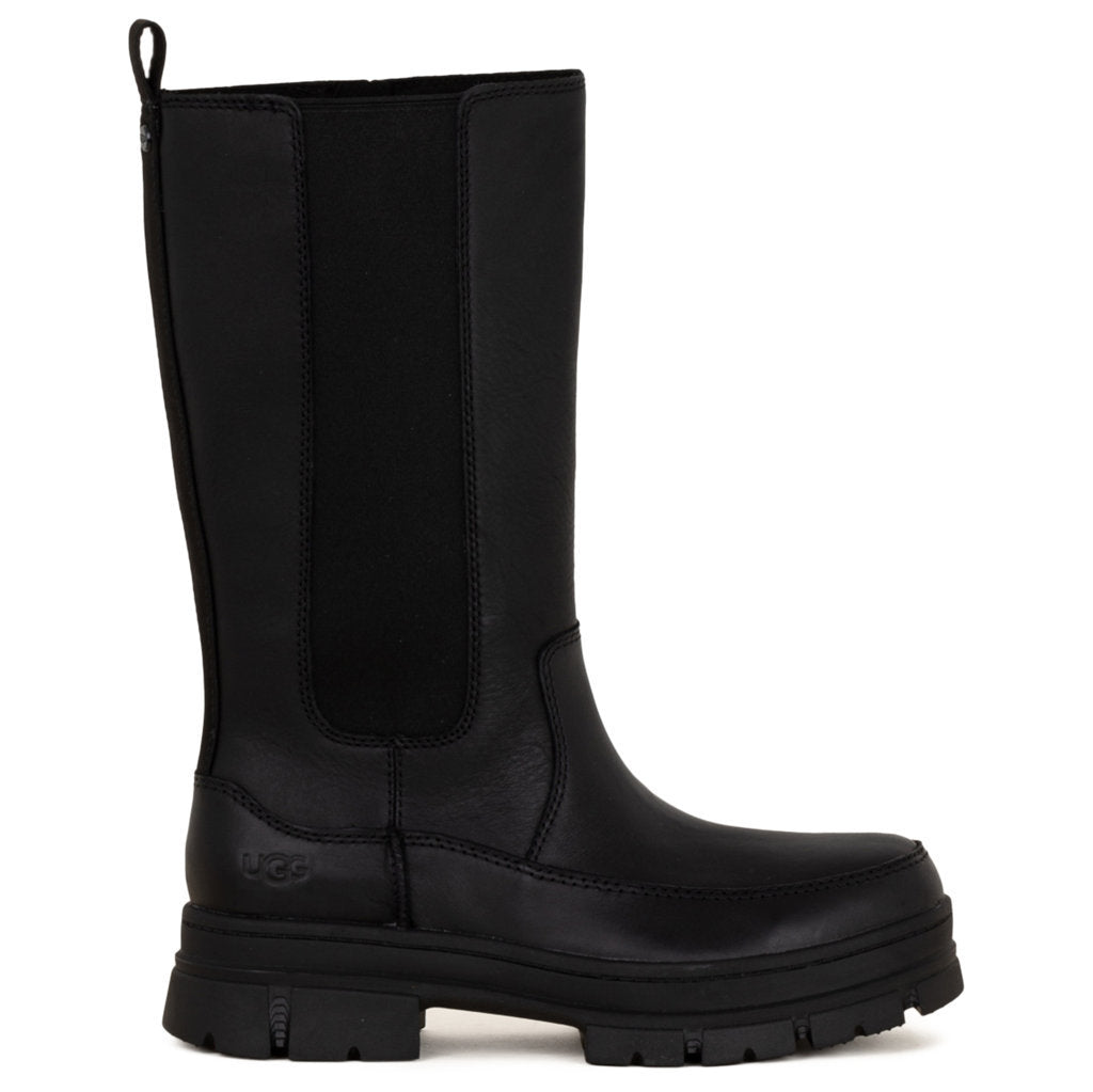 UGG Ashton High Chelsea Full Grain Leather Womens Boots#color_black