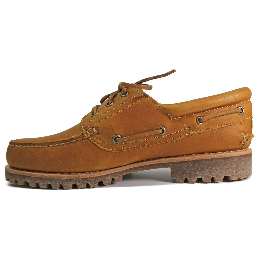 Timberland Authentics 3 Eye Classic Lug Leather Mens Shoes#color_wheat