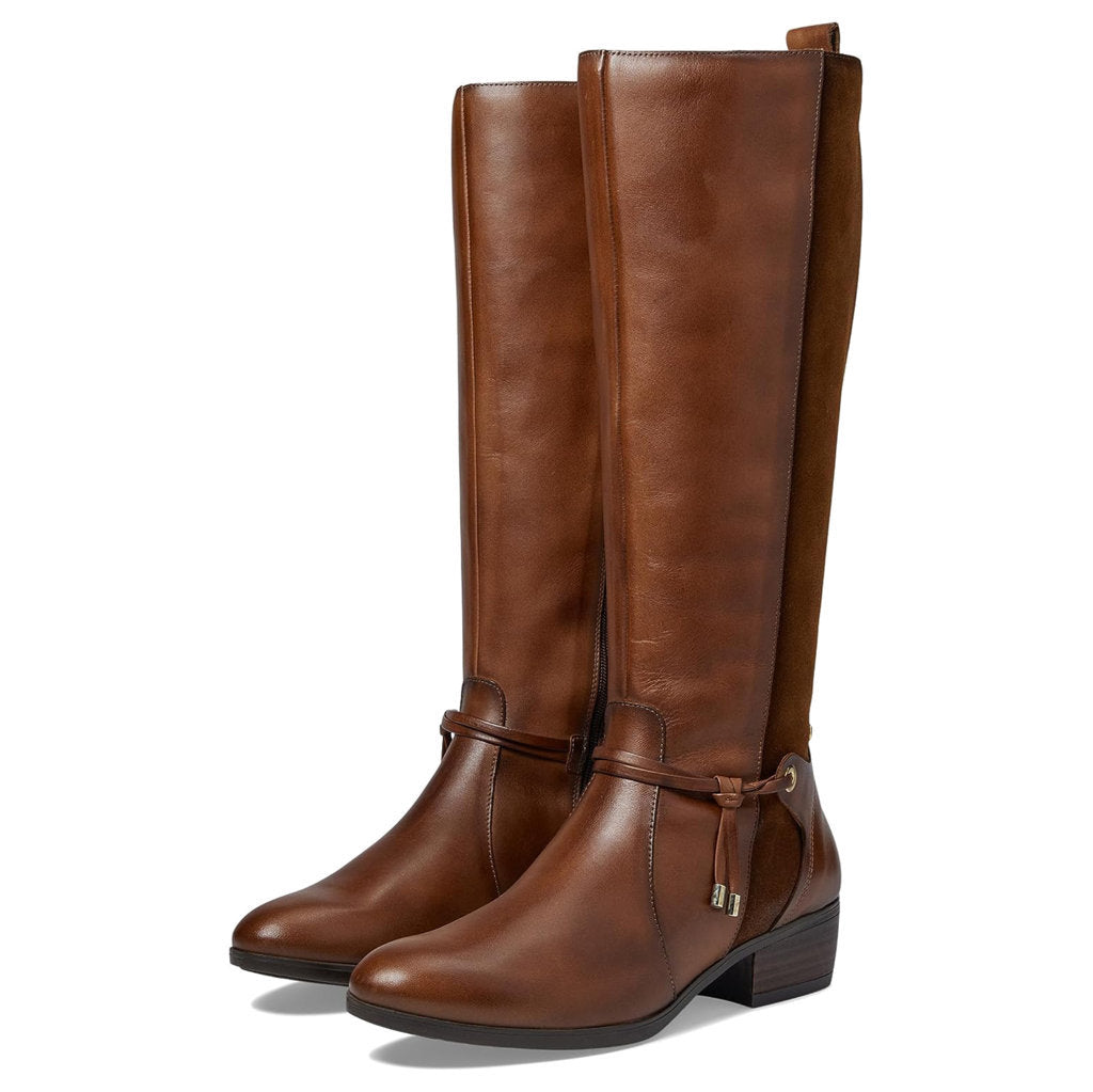 Pikolinos Daroca W1U-9561 Leather Womens Boots#color_cuero