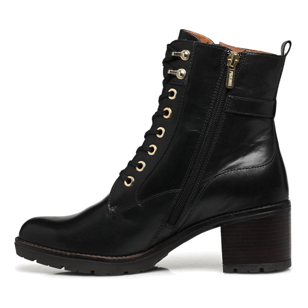 Pikolinos Llanes W7H-8510 Leather Womens Boots#color_black