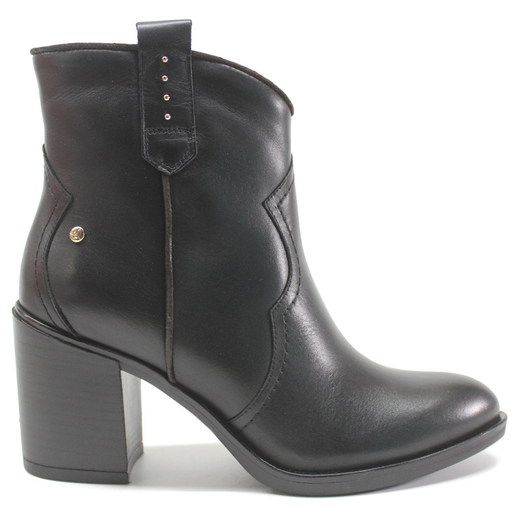 Pikolinos Rioja Leather Womens Boots#color_black