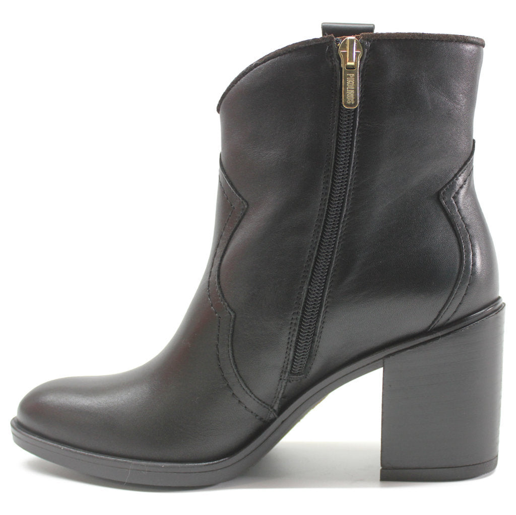 Pikolinos Rioja Leather Womens Boots#color_black