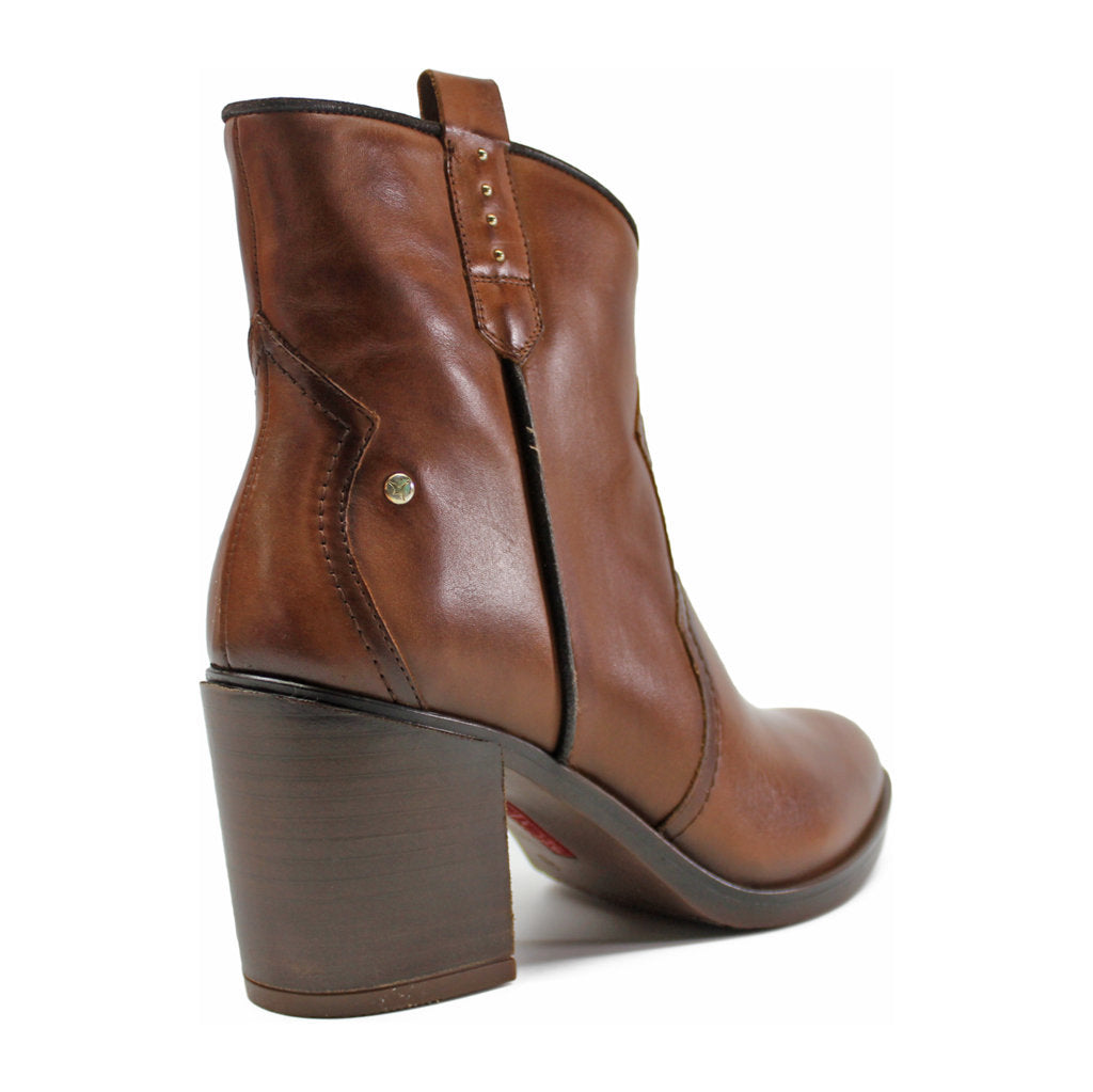 Pikolinos Rioja Leather Womens Boots#color_cuero