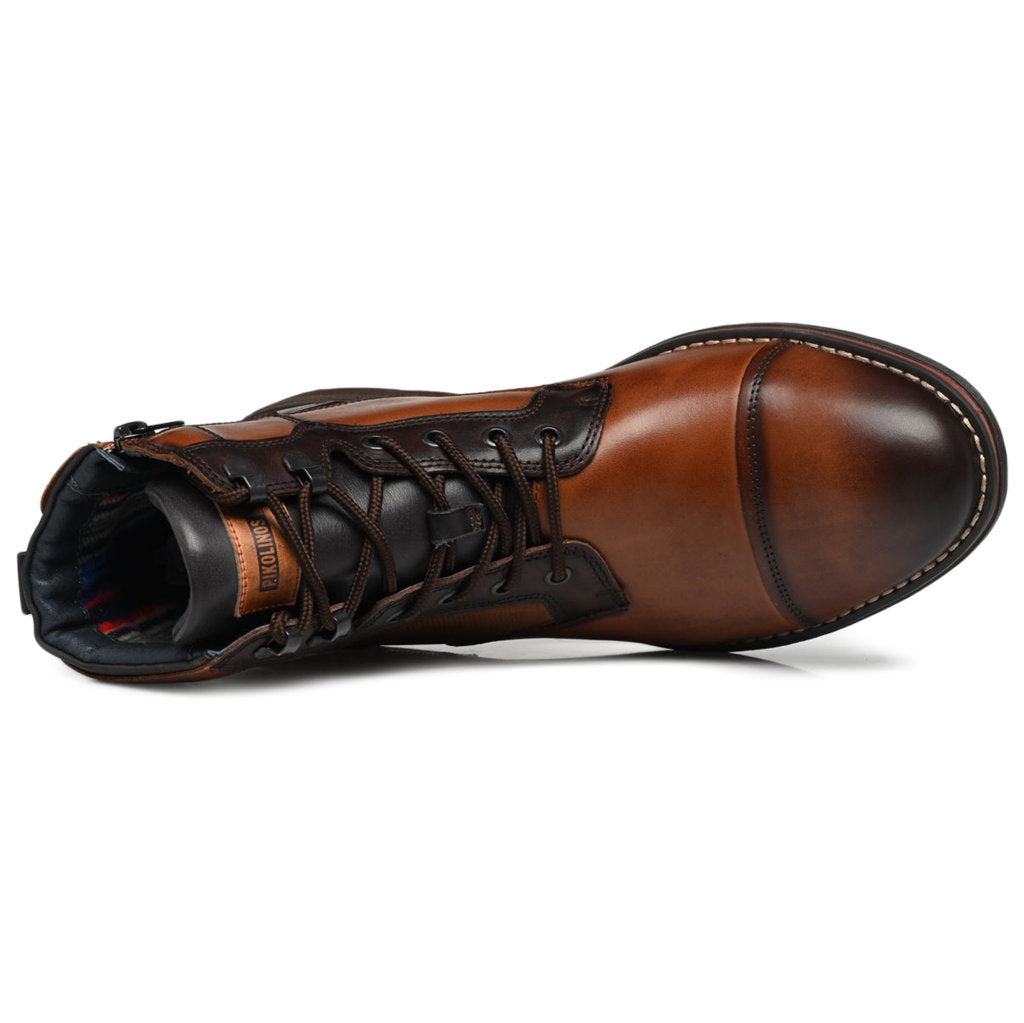 Pikolinos York M2M-8156 Leather Mens Boots#color_cuero