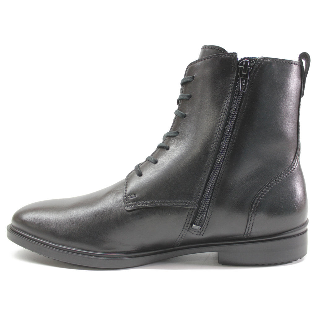 Ecco Dress Classic 15 209823 Full Grain Leather Womens Boots#color_black