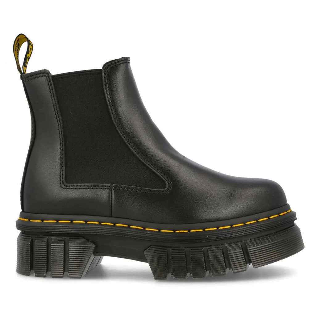 Dr. Martens Audrick Chelsea Nappa Lux Leather Womens Boots#color_black
