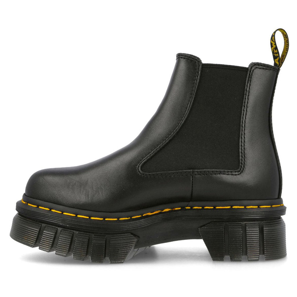 Dr. Martens Audrick Chelsea Nappa Lux Leather Womens Boots#color_black