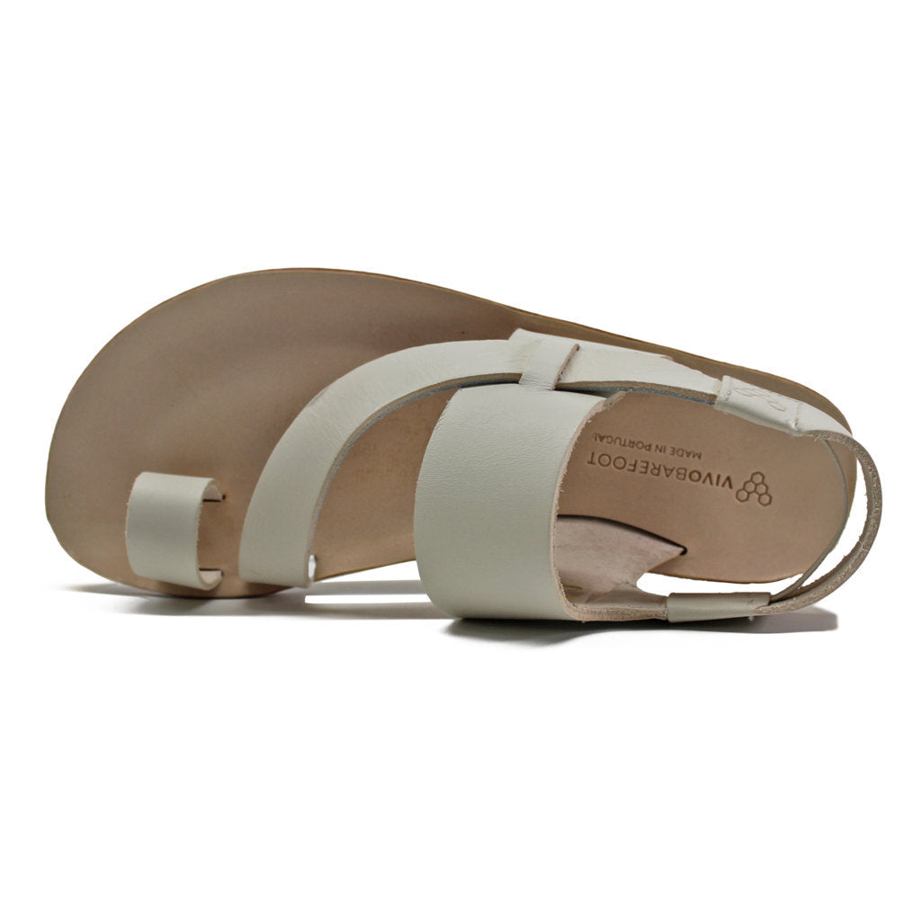 Vivobarefoot Opanka 203225 Leather Womens Sandals#color_off white